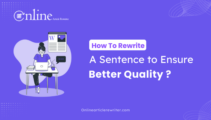How To Rewrite A Sentence